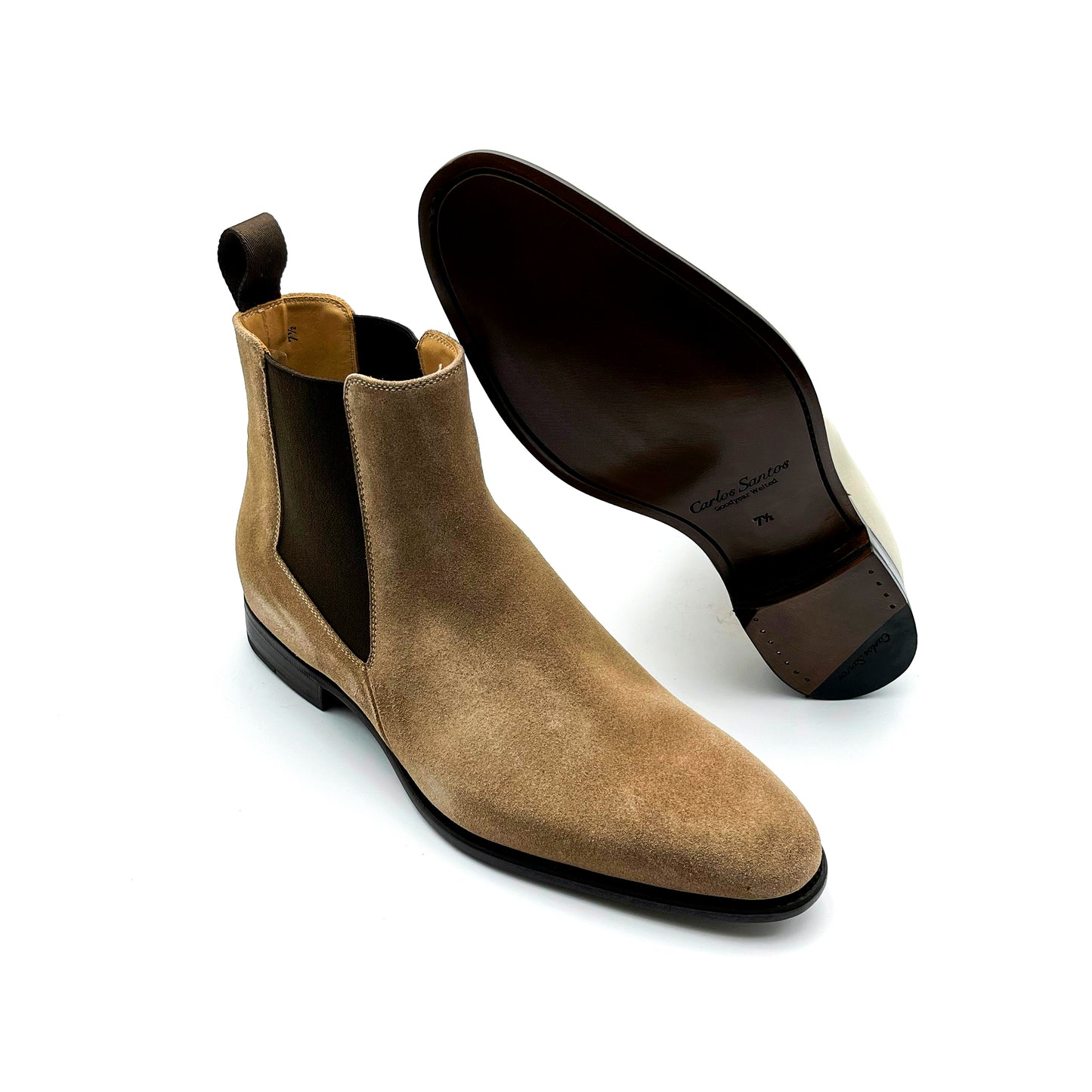 Chelsea boots Veau Velours Carlos Santos