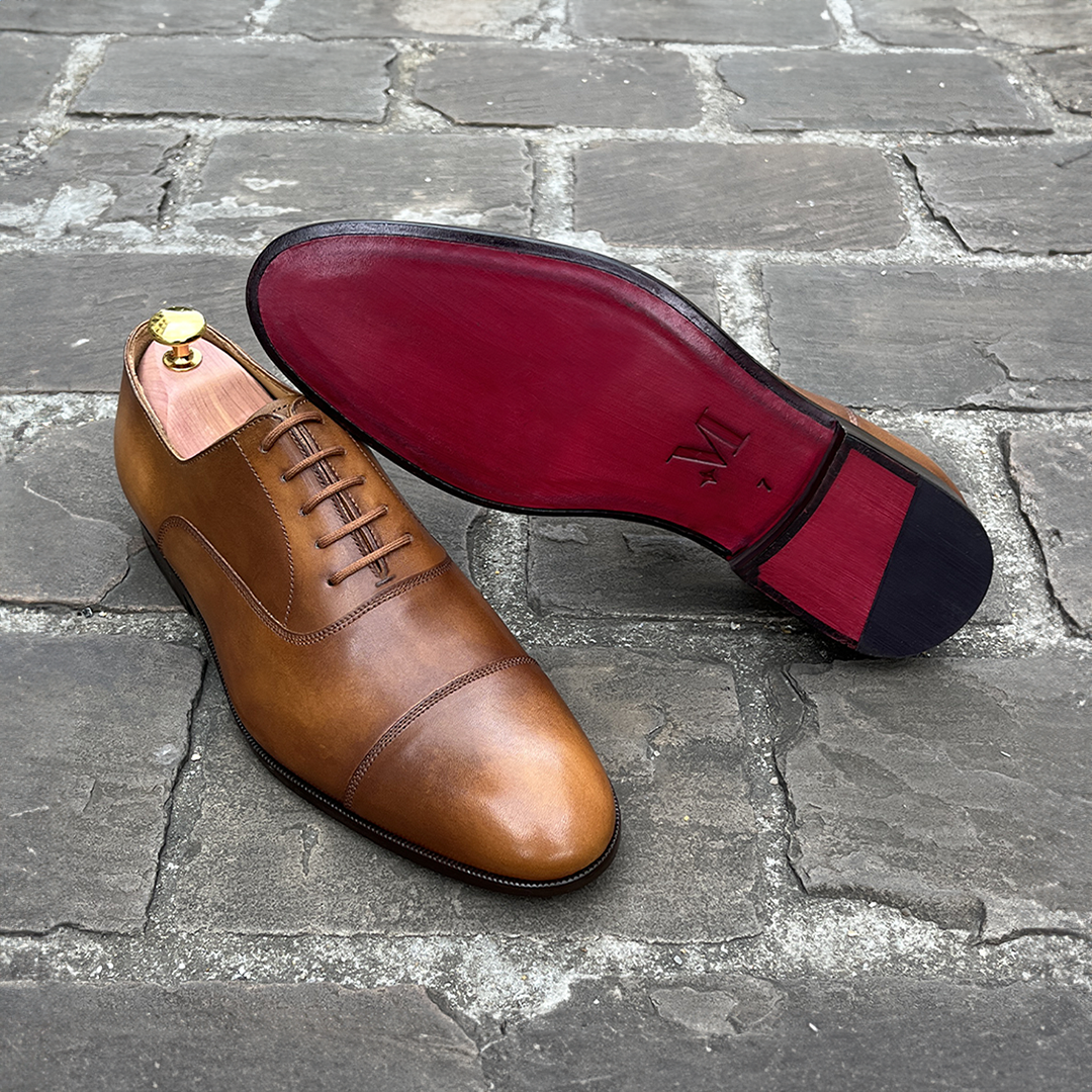 Souliers patine cognac Monserant